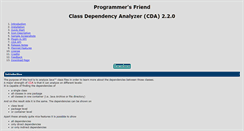 Desktop Screenshot of dependency-analyzer.org
